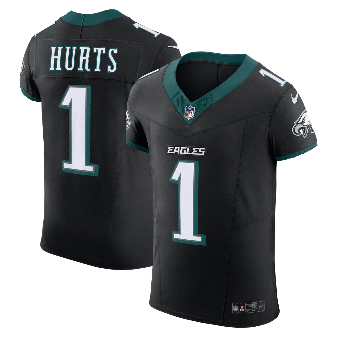 Jalen Hurts Philadelphia Eagles Nike Black Alternate Vapor F.U.S.E. Elite Jersey