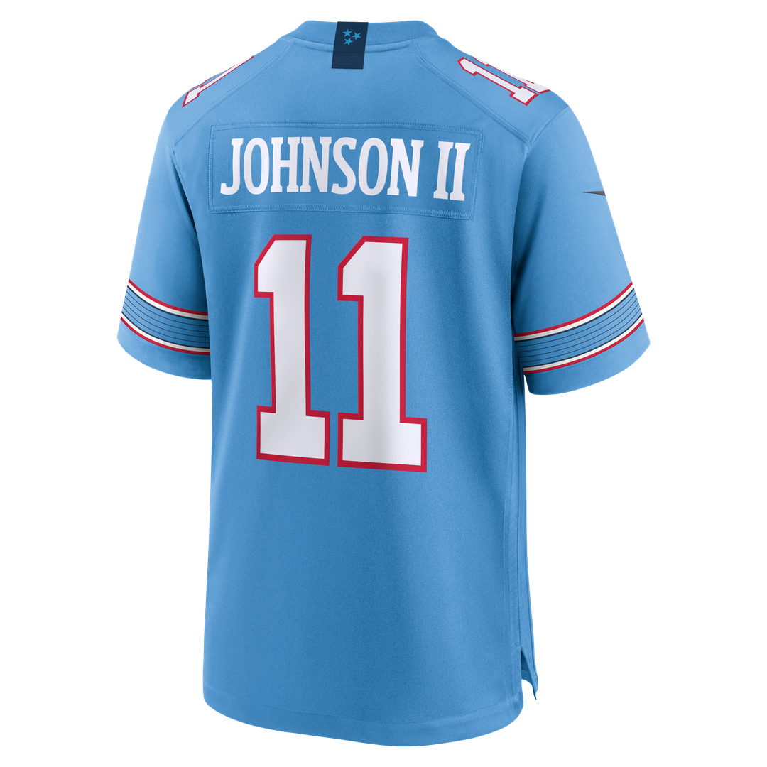 Jermaine Johnson II Tennessee Titans Nike Light Blue Team Game Jersey