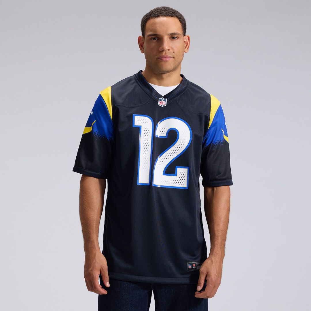 Puka Nacua Los Angeles Rams Nike Dark Blue Rivalries Collection Game Jersey