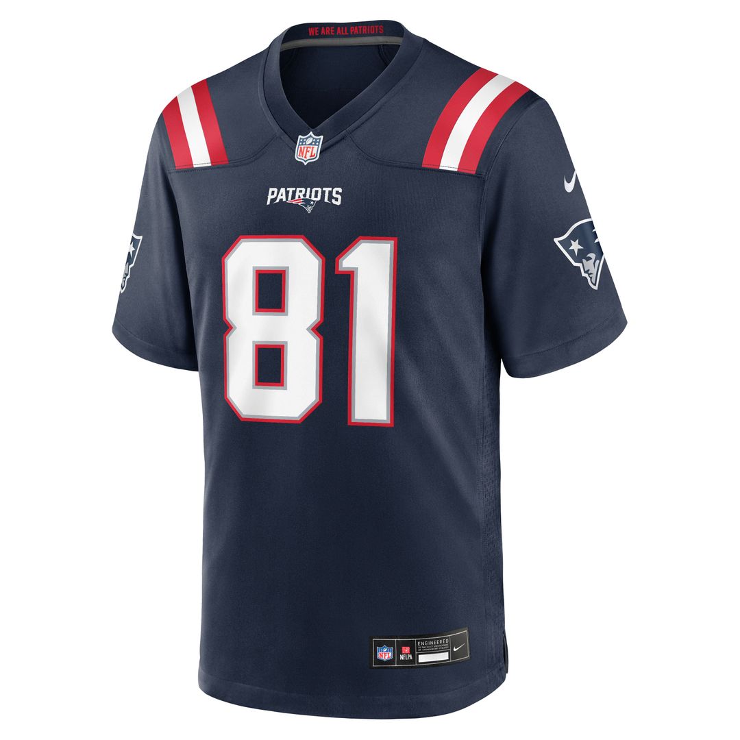 CJ Dippre New England Patriots Nike Navy Team Game Jersey