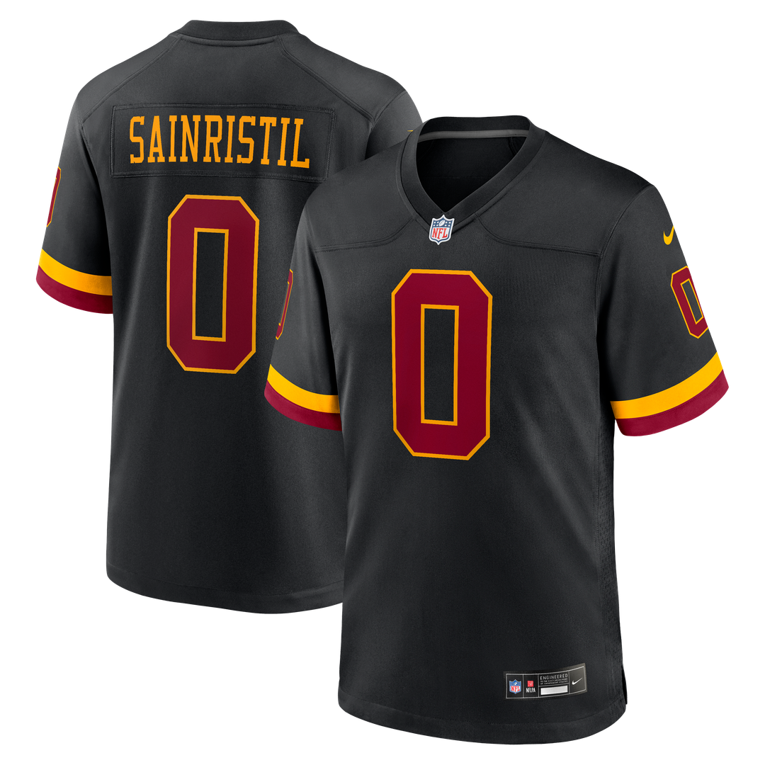Mike Sainristil Washington Commanders Nike Black Hail Raiser Alternate Game Jersey