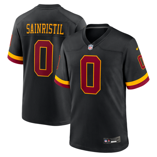 Mike Sainristil Washington Commanders Nike Black Hail Raiser Alternate Game Jersey
