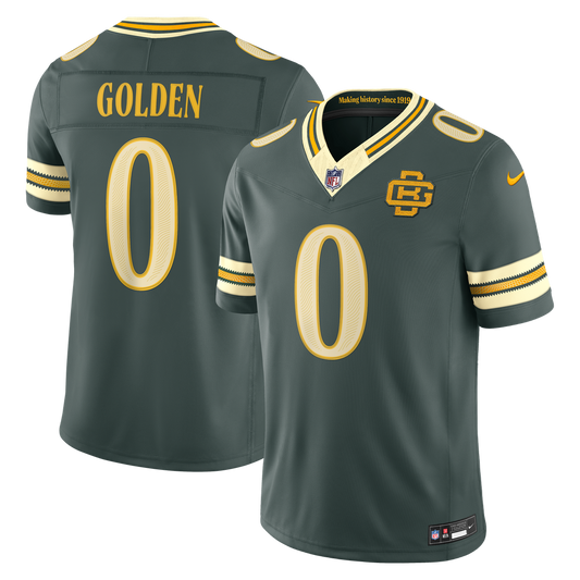 Matthew Golden Green Bay Packers Nike Green 2026 Rivalries Collection Stitched Limited Jersey