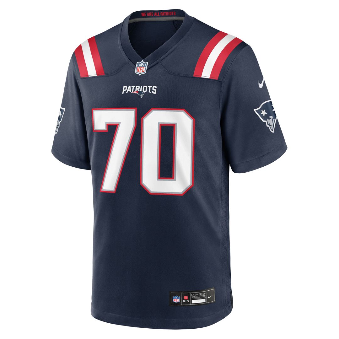 Greg Van Roten New England Patriots Nike Navy Team Game Jersey