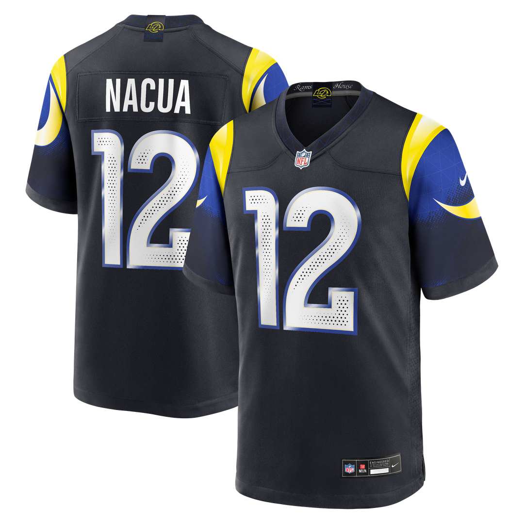 Puka Nacua Los Angeles Rams Nike Dark Blue Rivalries Collection Game Jersey