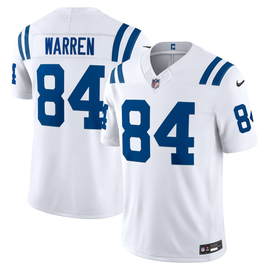 Tyler Warren Indianapolis Colts Nike White Vapor F.U.S.E. Stitched Limited Jersey