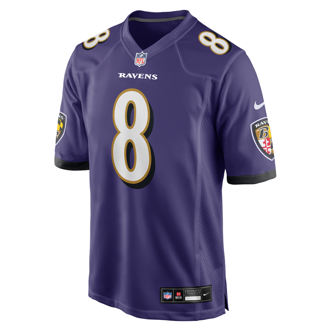 Lamar Jackson Baltimore Ravens Nike Purple Game Jersey