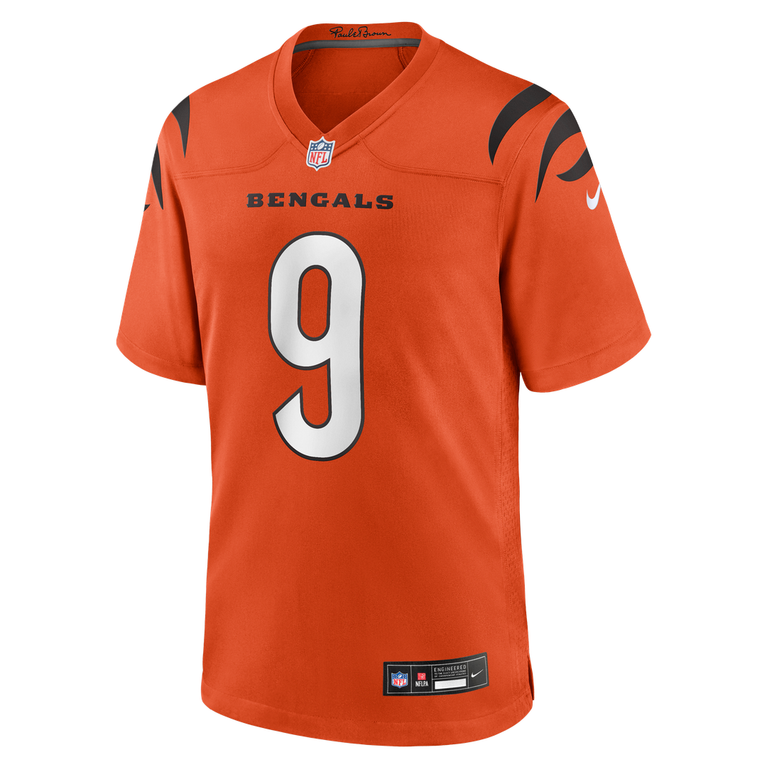 Joe Burrow Cincinnati Bengals Nike Orange Alternate Game Jersey