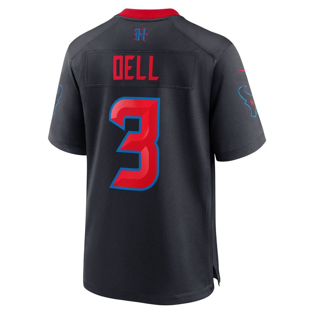Tank Dell Houston Texans Nike Navy 2nd Alternate Game Jersey
