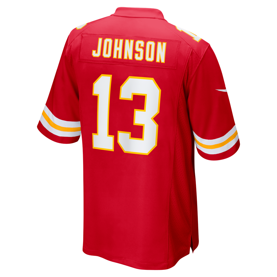 Nazeeh Johnson Kansas City Chiefs Nike Red Game Player Jersey