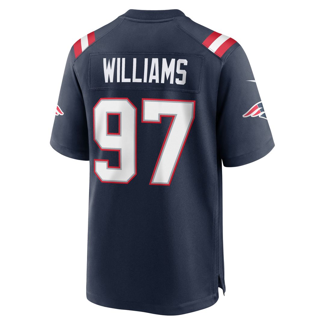 Milton Williams New England Patriots Nike Navy Team Game Jersey