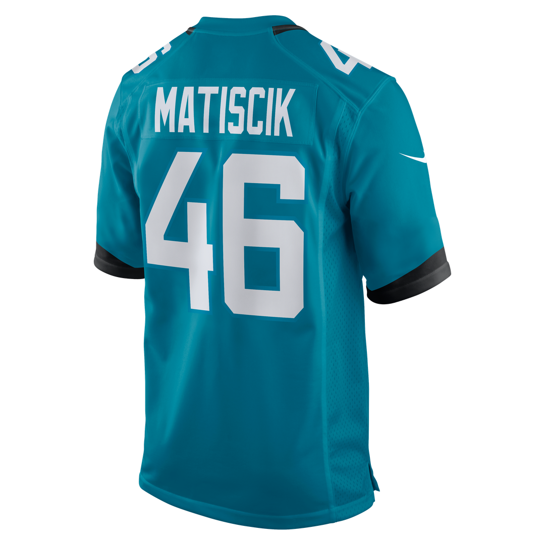 Ross Matiscik Jacksonville Jaguars Nike Teal Game Jersey