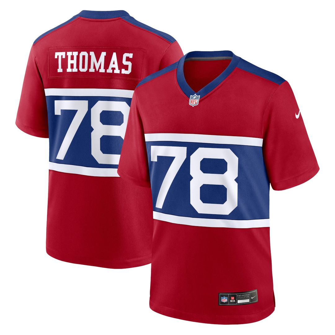 Andrew Thomas New York Giants Nike Century Red Alternate Player Game Jersey
