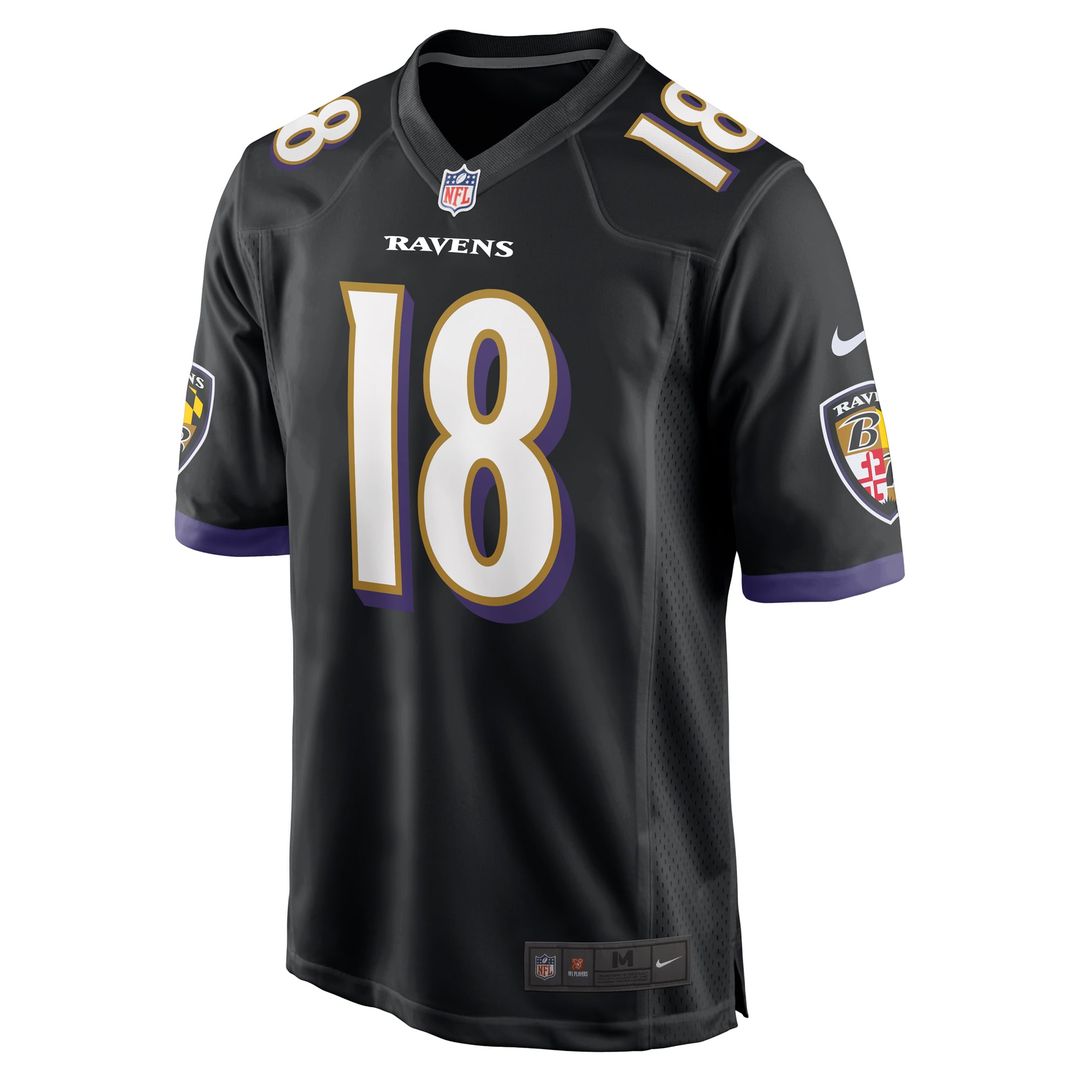 Roquan Smith Baltimore Ravens Nike Black Alternate Game Jersey