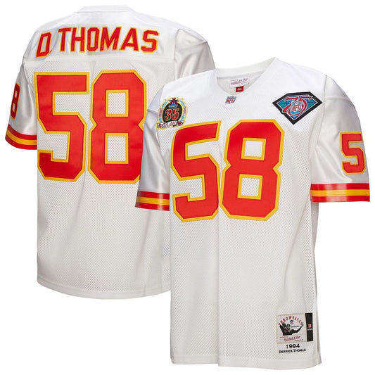 Derrick Thomas Kansas City Chiefs 1994 Mitchell & Ness White Authentic Throwback Retired Player Jersey