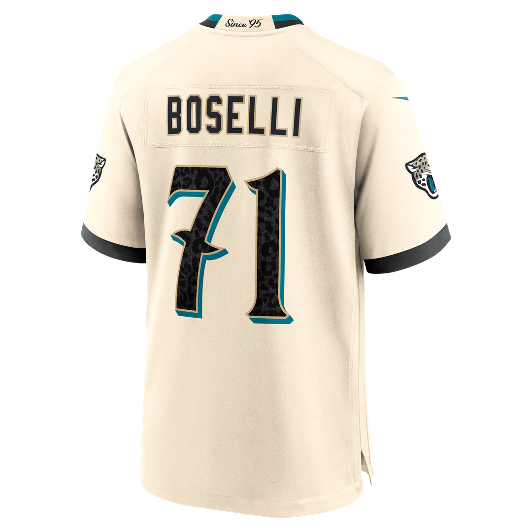 Tony Boselli Jacksonville Jaguars Nike Natural 2026 Rivalries Collection Game Jersey