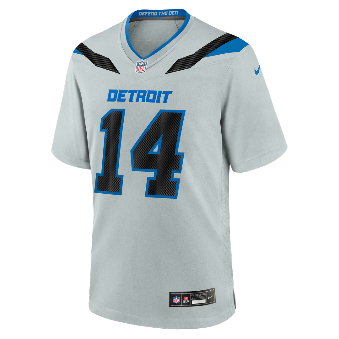 Amon-Ra St. Brown Detroit Lions Nike Silver 2026 Rivalries Collection Game Jersey