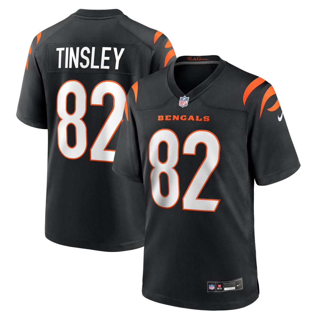 Mitchell Tinsley Cincinnati Bengals Nike Black Team Game Jersey