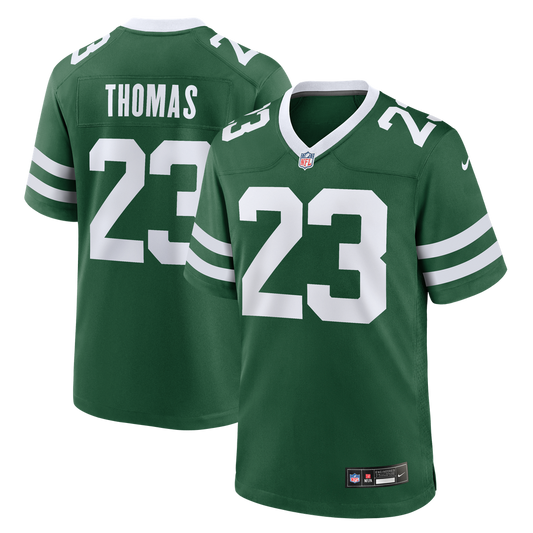 Azareye'h Thomas New York Jets Nike Legacy Green Team Game Jersey