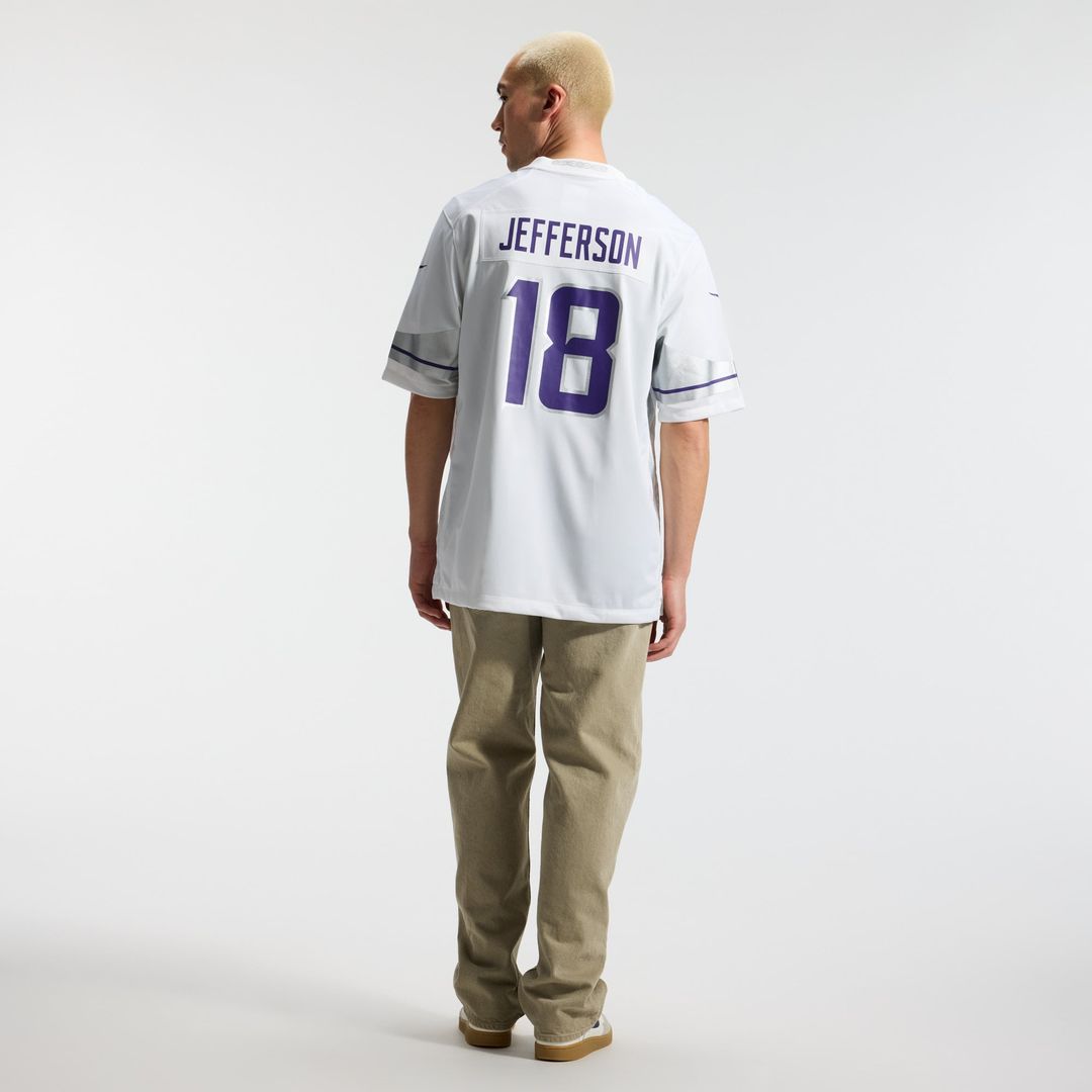 Justin Jefferson Minnesota Vikings Nike White Alternate Game Player Jersey