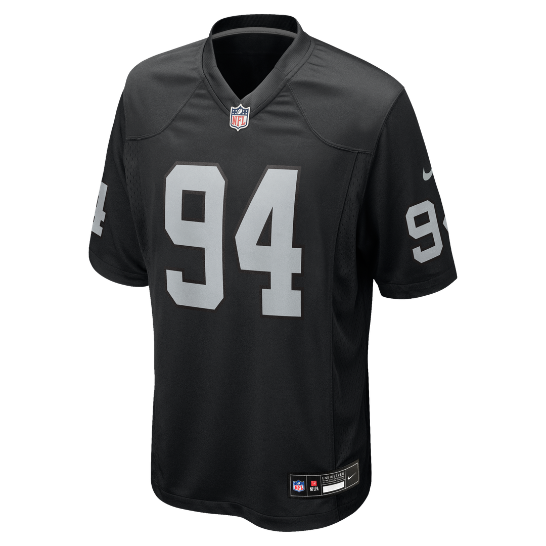 Christian Wilkins Las Vegas Raiders Nike Black Team Game Jersey
