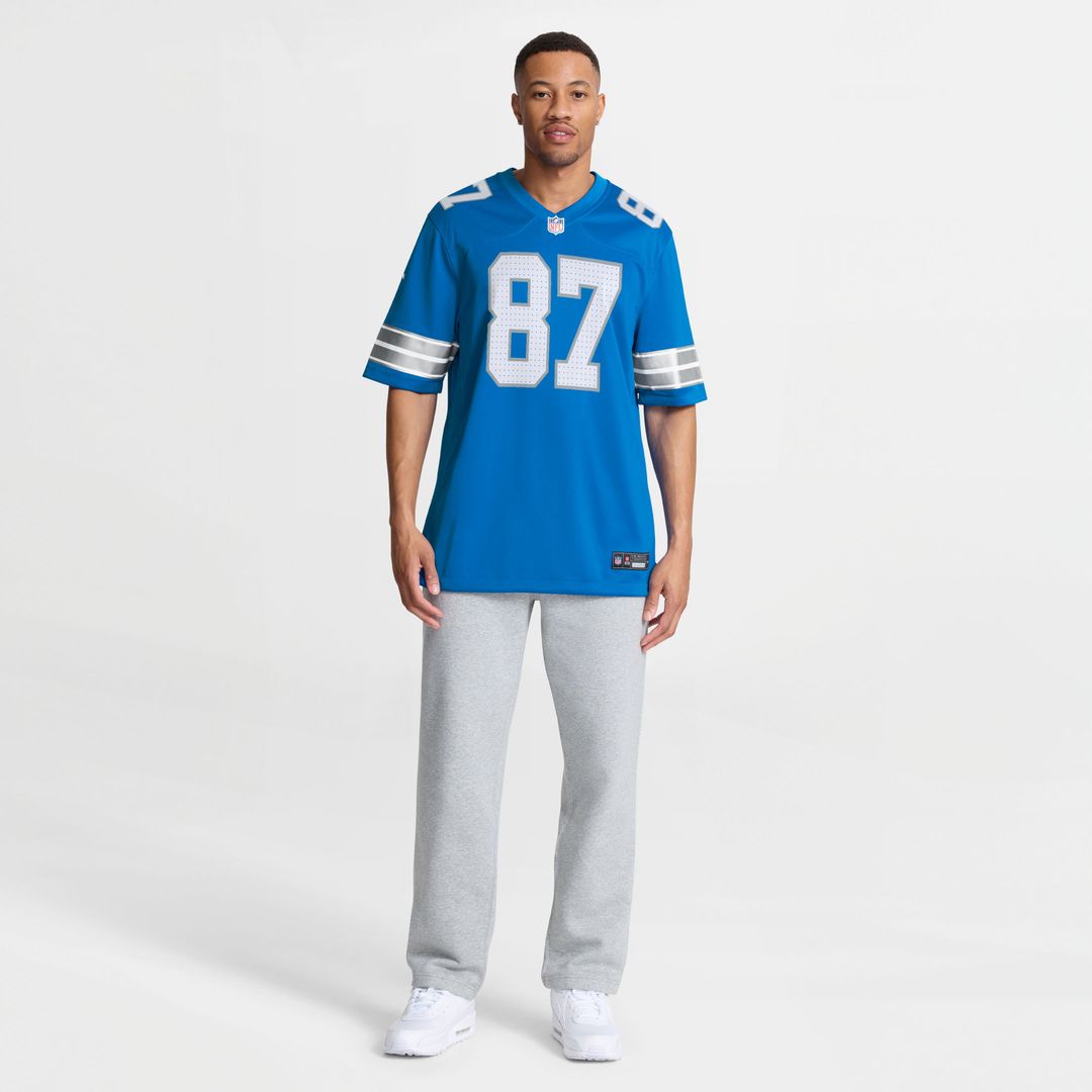 Sam LaPorta Detroit Lions Nike White White Game Jersey
