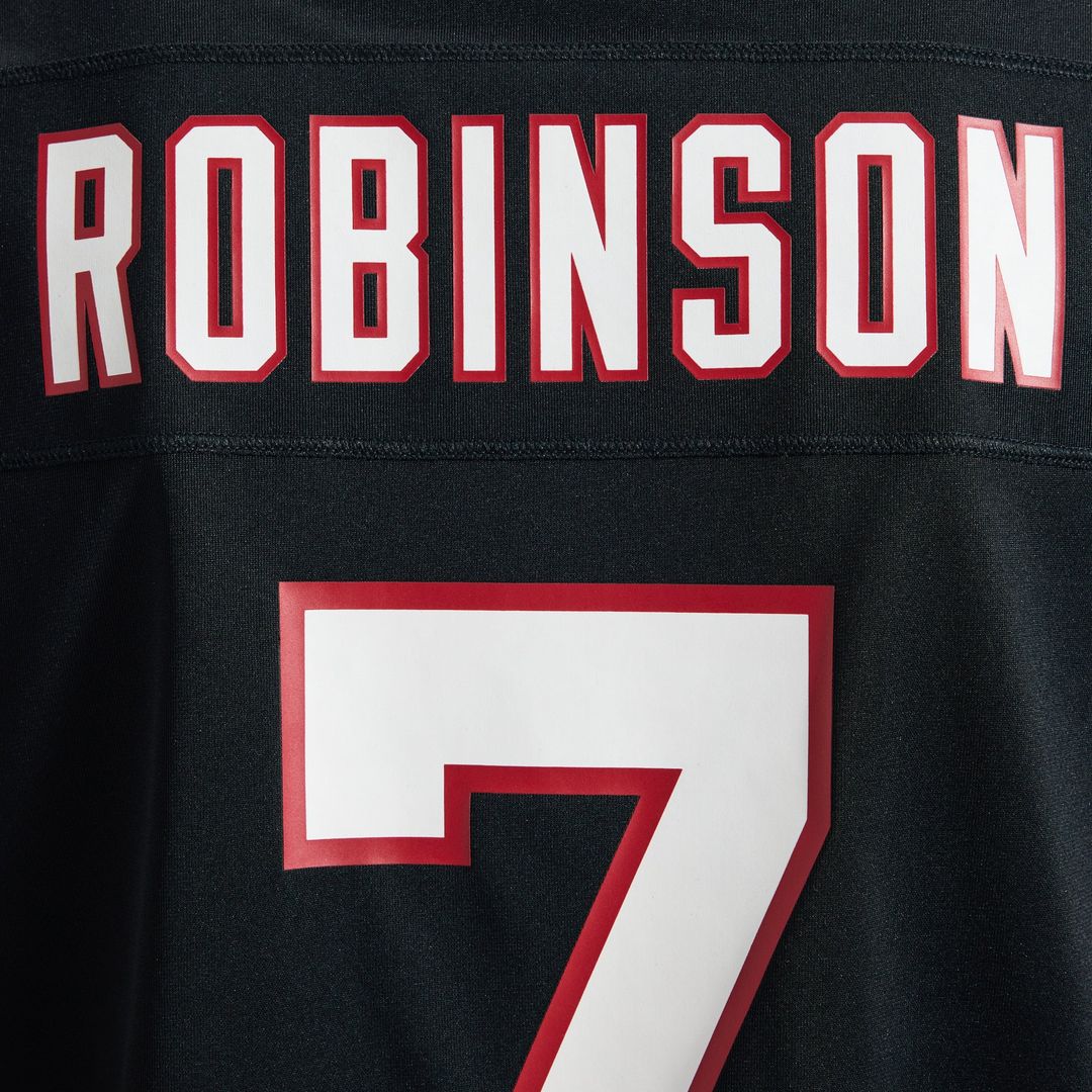 Bijan Robinson Atlanta Falcons Nike Black Throwback Game Jersey
