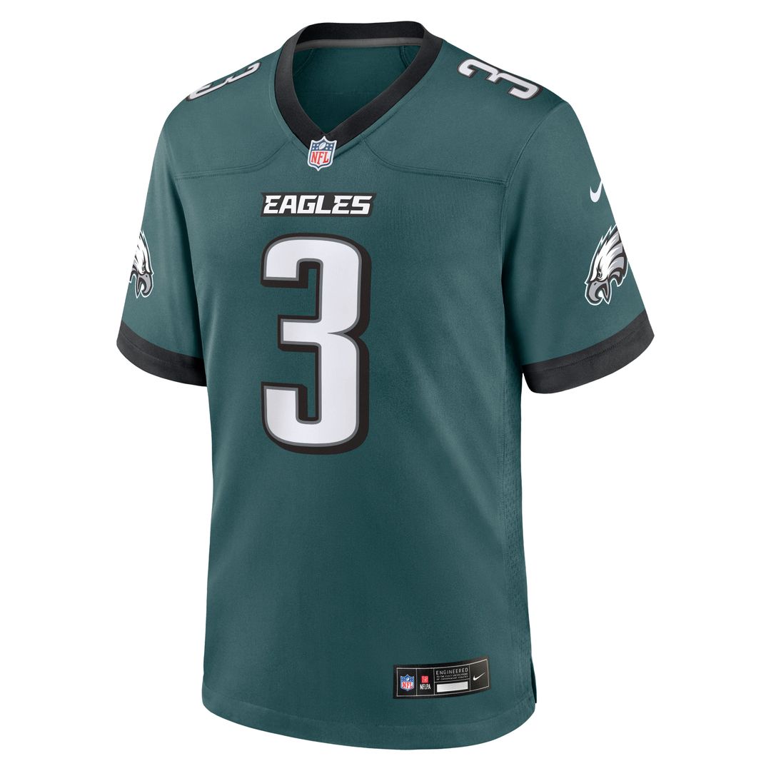 Nolan Smith Jr. Philadelphia Eagles Nike Midnight Green Team Game Jersey