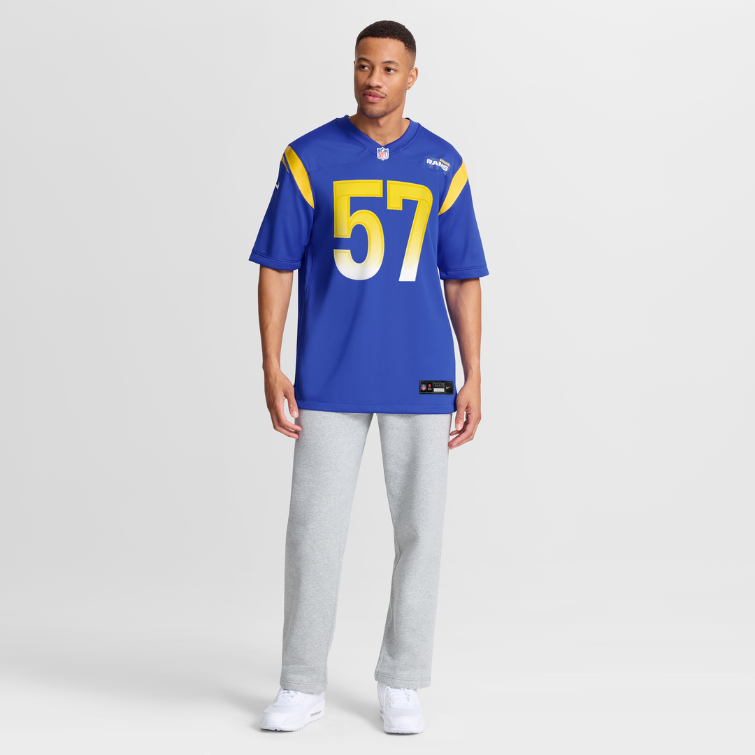 Ty Hamilton Los Angeles Rams Nike Royal Team Game Jersey