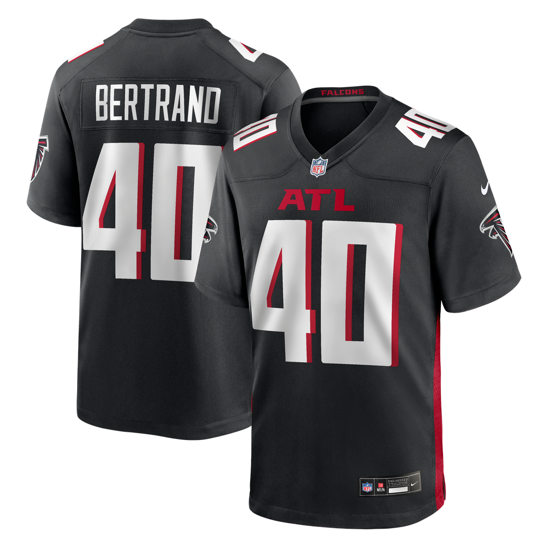 JD Bertrand Atlanta Falcons Nike Black Team Game Jersey