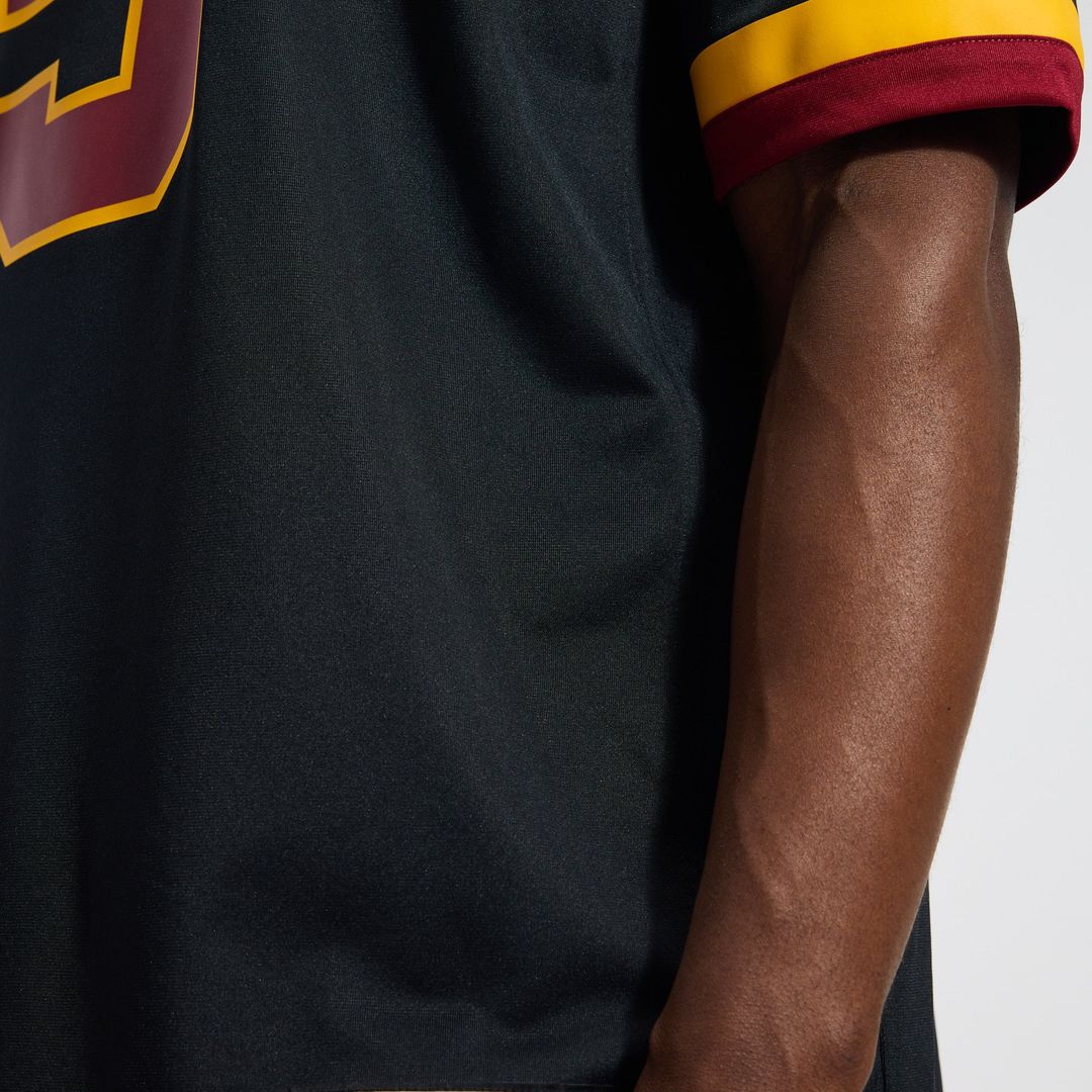Jayden Daniels Washington Commanders Hail Raiser Nike Black Alternate Game Jersey