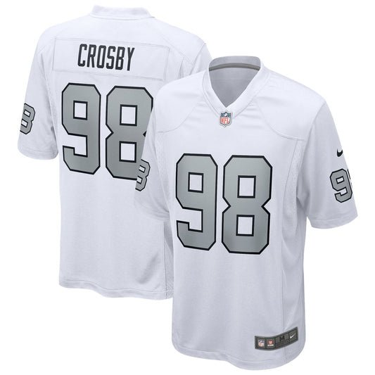 Maxx Crosby Las Vegas Raiders Nike White Alternate Game Jersey