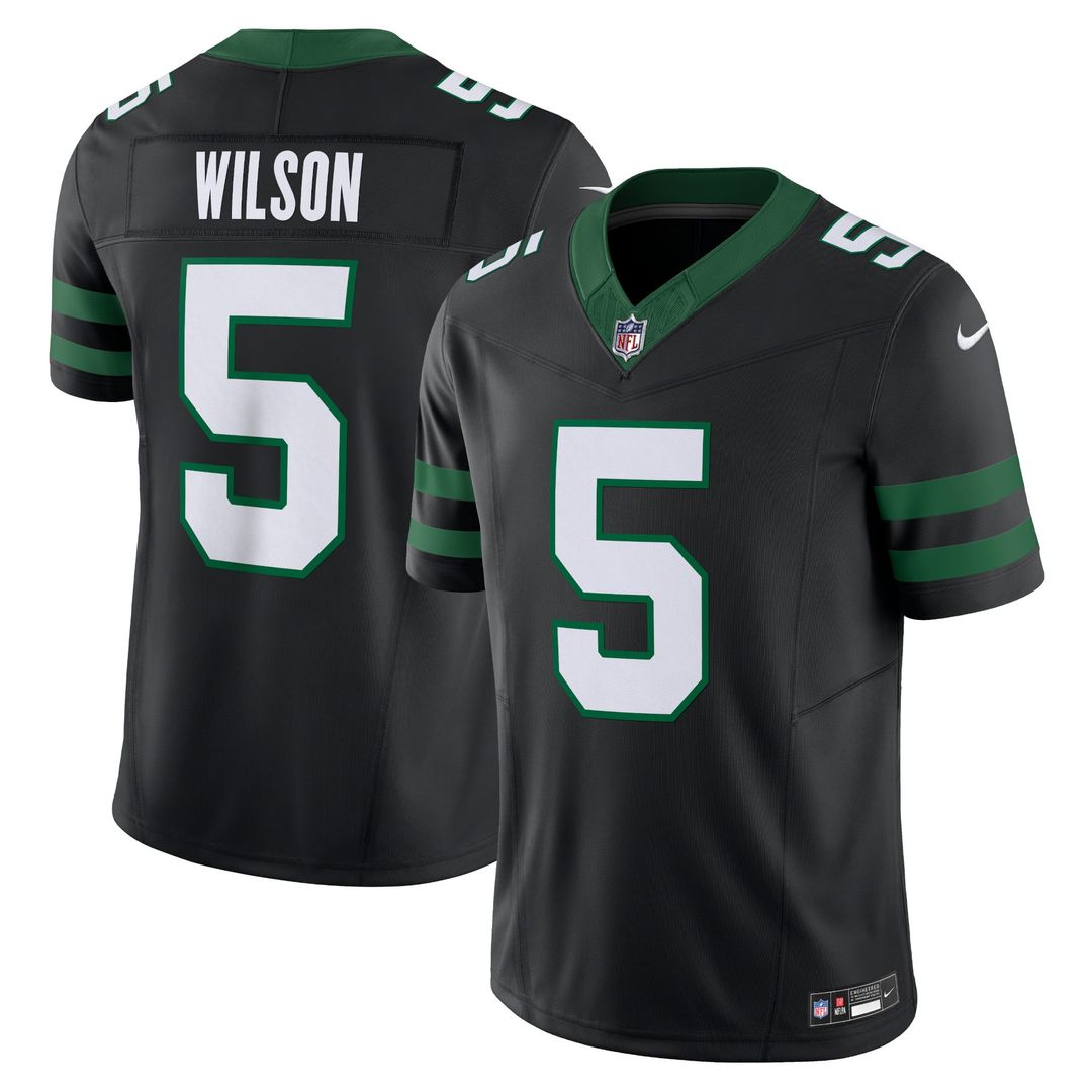 Garrett Wilson New York Jets Nike Legacy Green Vapor F.U.S.E. Limited Jersey