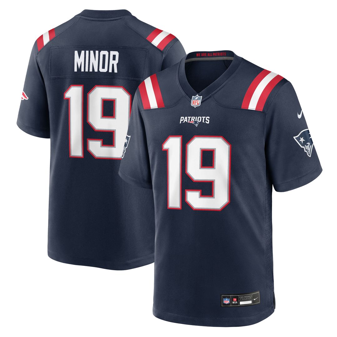 Kobee Minor New England Patriots Nike Navy Team Game Jersey