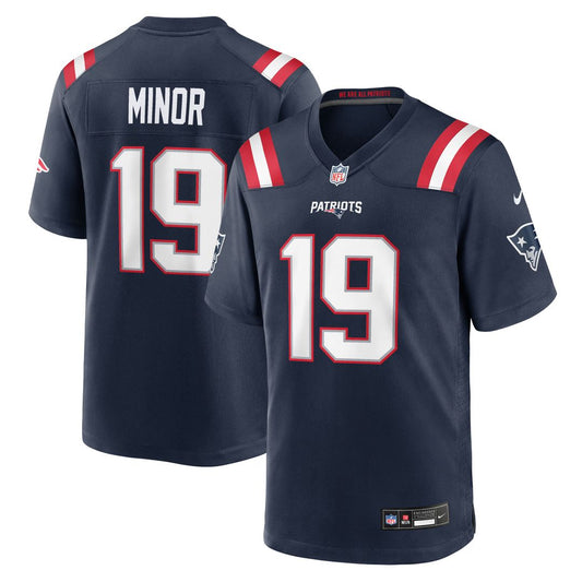 Kobee Minor New England Patriots Nike Navy Team Game Jersey