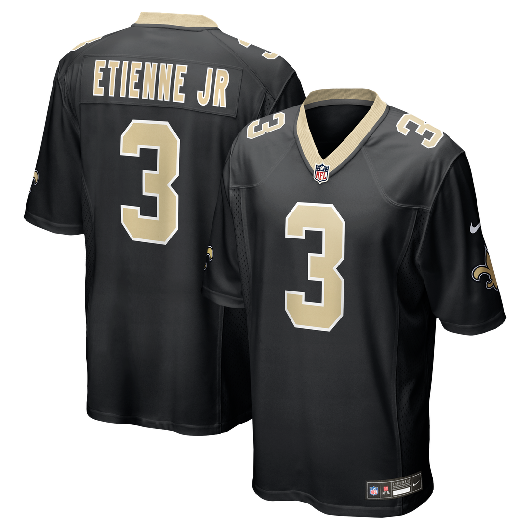 Travis Etienne Jr New Orleans Saints Nike Black Game Jersey
