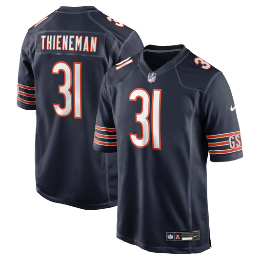 Dillon Thieneman Chicago Bears Nike Navy Team Game Jersey