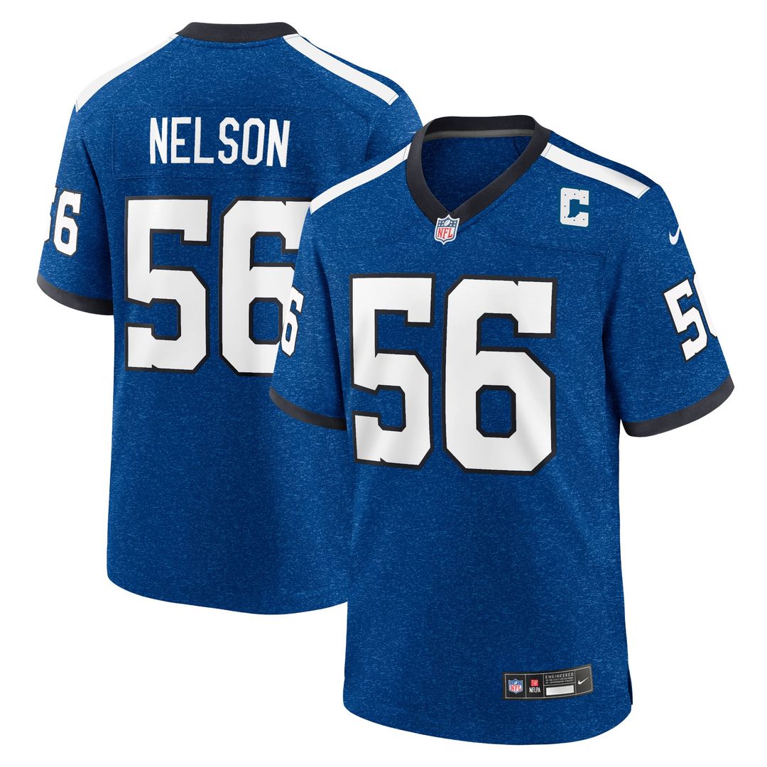 Quenton Nelson Indianapolis Colts Nike Royal Indiana Nights Alternate Game Jersey