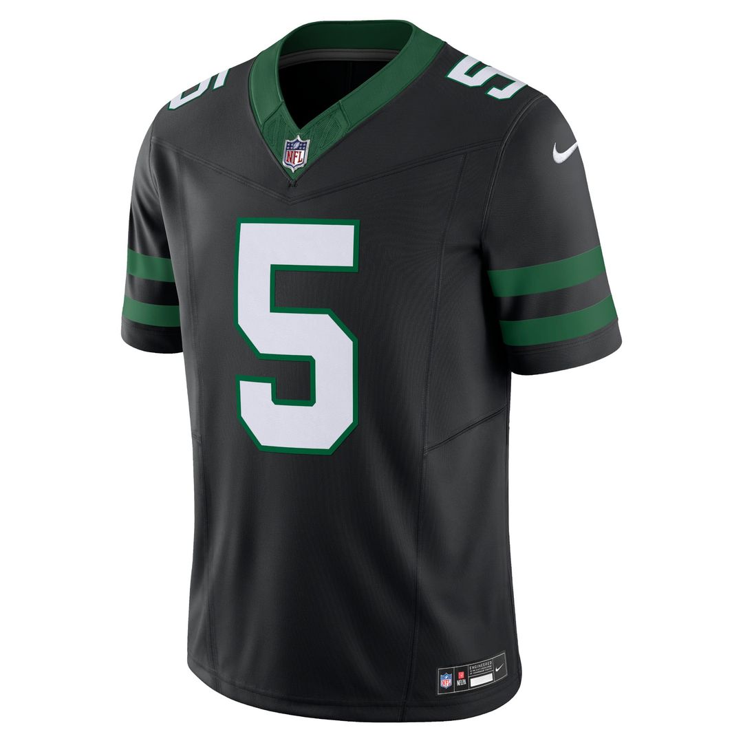 Garrett Wilson New York Jets Nike Legacy White Vapor F.U.S.E. Limited Jersey