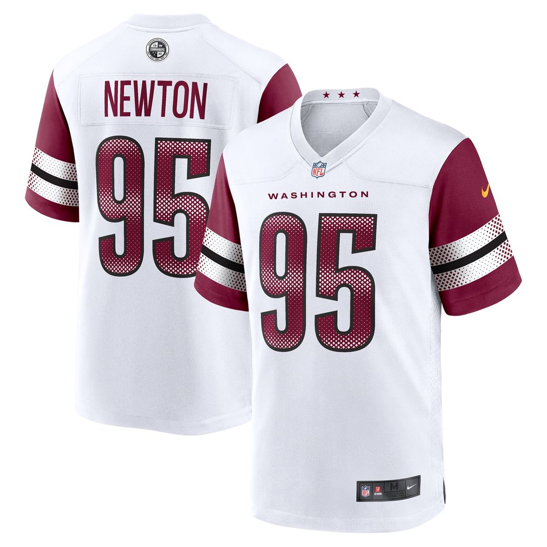 Jer'Zhan Newton Washington Commanders Nike White Game Jersey