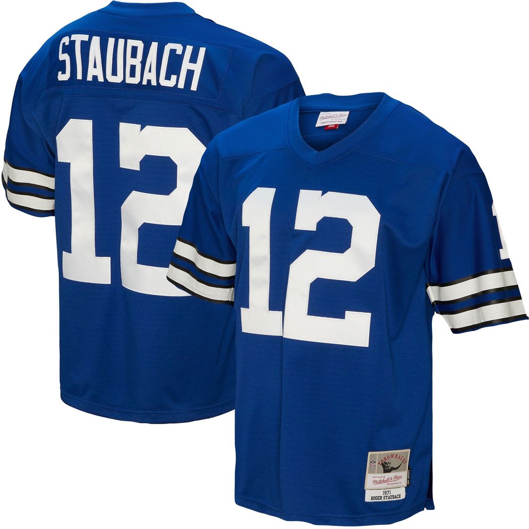 Roger Staubach Dallas Cowboys Mitchell & Ness Royal Legacy Replica Jersey