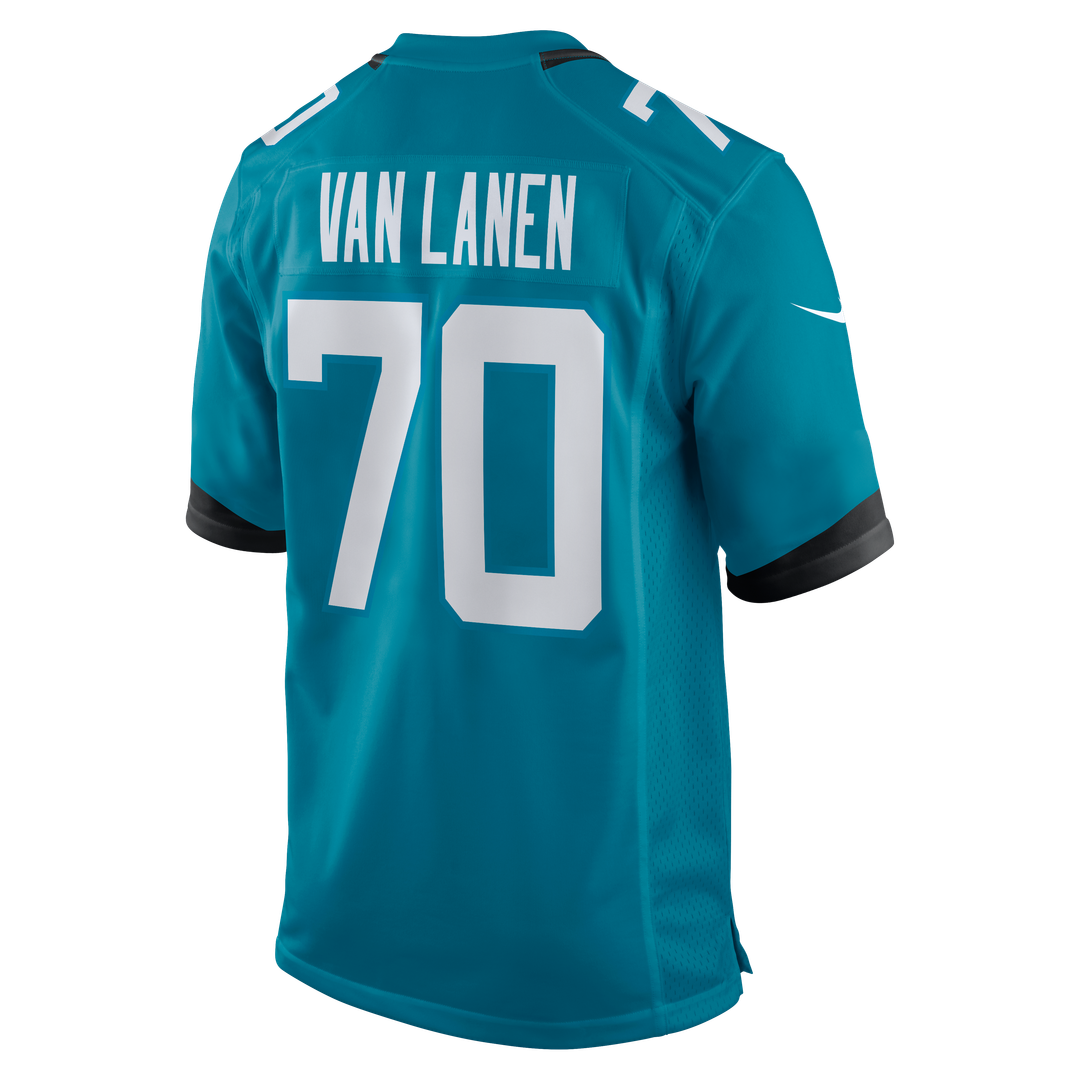Cole Van Lanen Jacksonville Jaguars Nike Teal Game Player Jersey