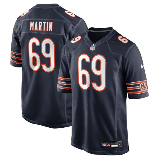Jeremiah Martin Chicago Bears Nike Navy Team Game Jersey