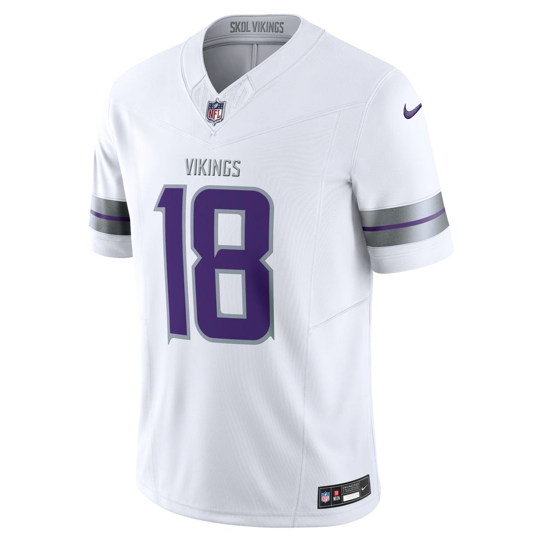 Justin Jefferson Minnesota Vikings Nike White Alternate Vapor F.U.S.E. Limited Jersey