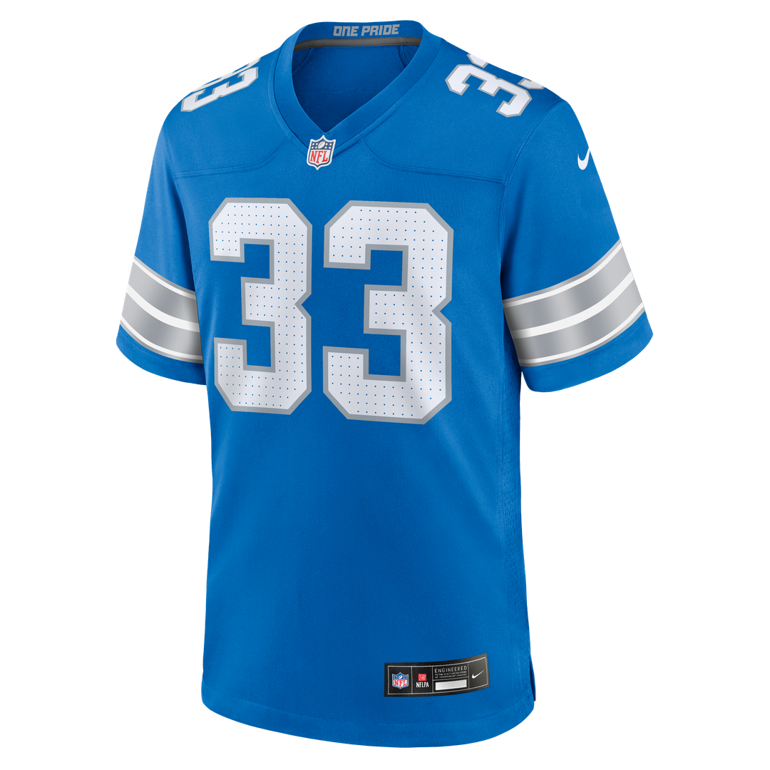 Sione Vaki Detroit Lions Nike Blue Team Game Jersey