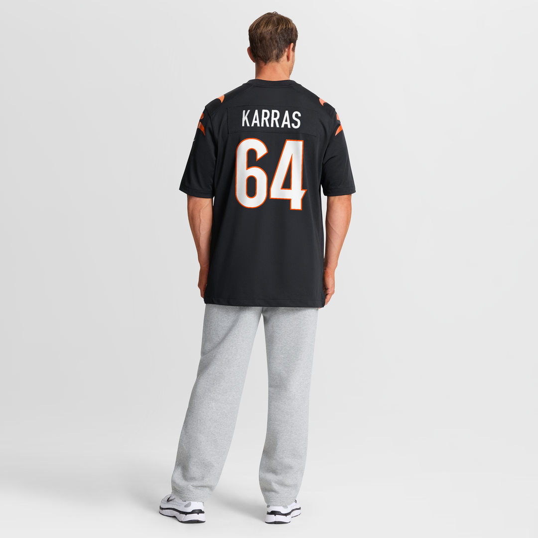 Ted Karras Cincinnati Bengals Nike Black Game Player Jersey