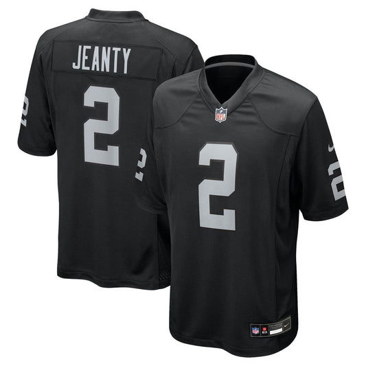 Ashton Jeanty Las Vegas Raiders Nike Black Team Game Jersey