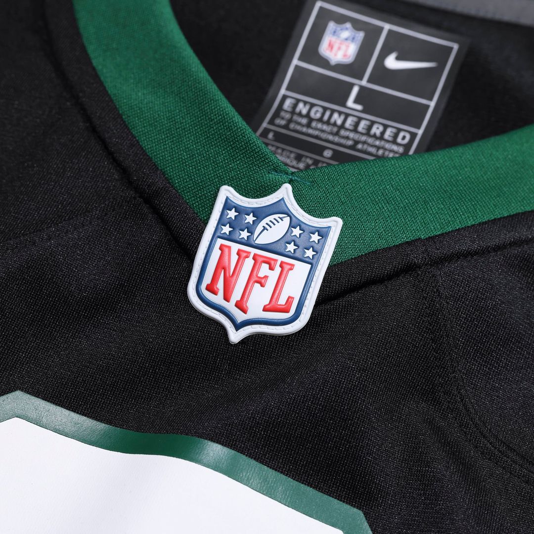 David Bailey New York Jets Nike Legacy Black Alternate Game Player Jersey