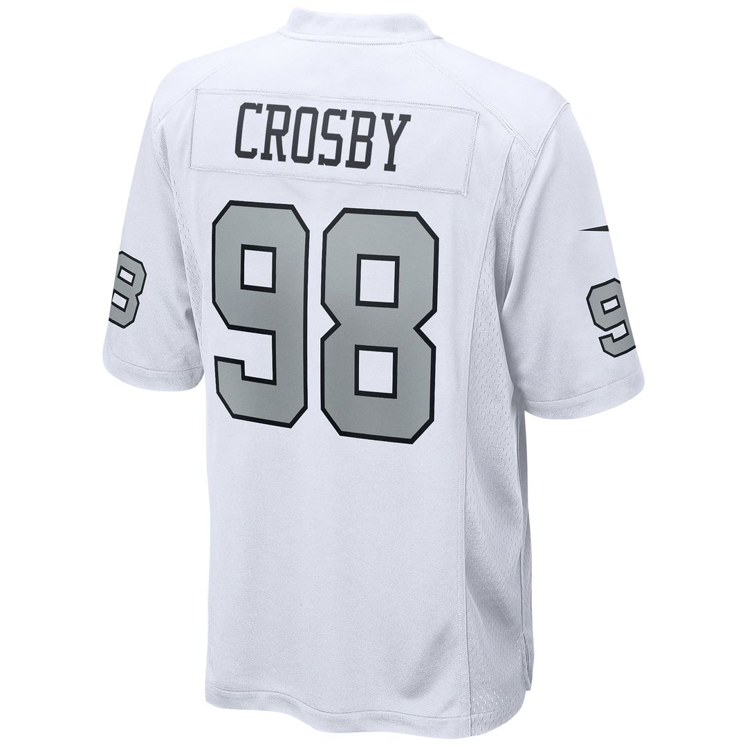 Maxx Crosby Las Vegas Raiders Nike White Alternate Game Jersey