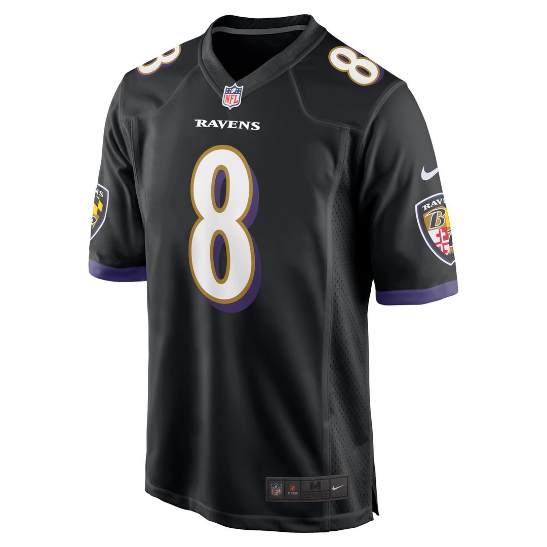 Lamar Jackson Baltimore Ravens Nike Black Alternate Game Jersey